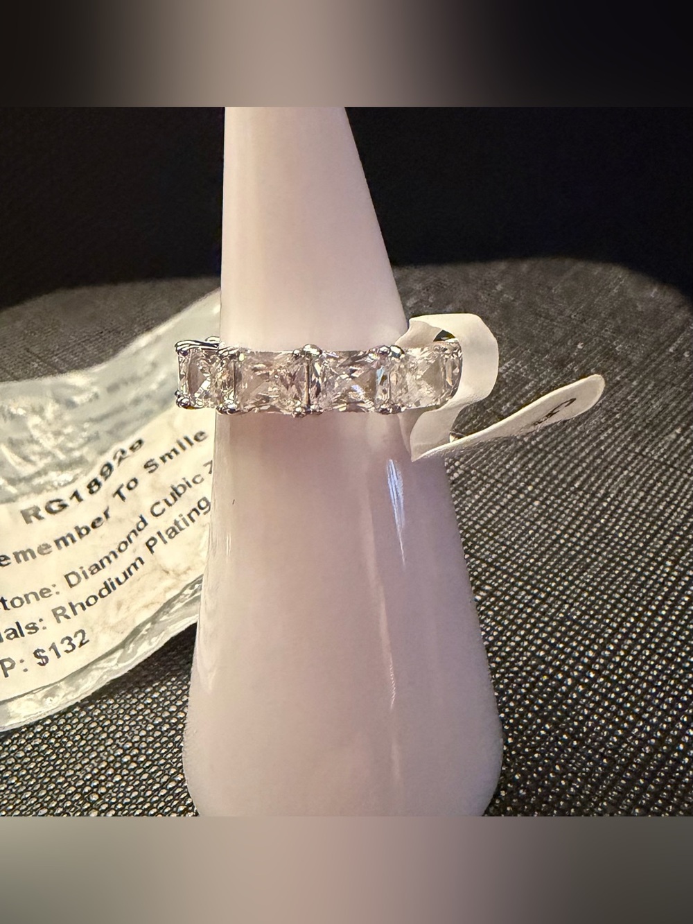 NWT BP RG18929 Diamond CZ infinity band ring Size 5